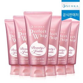 Senka Perfect Whip Collagen Wash Cleansing Foam 120g x 6 / 센카 퍼펙트휩 콜라겐 워시 클렌징폼 120g 6개