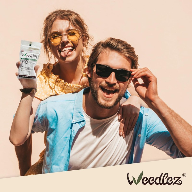 Activated Carbon and Pulp Filter - 6.2mm - Weedlez (50)