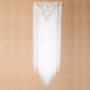 Clip-in hair extensions, 8 wefts like real hair, straight