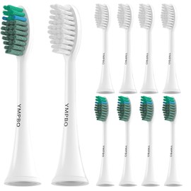 10 Pack Toothbrush Replacement Heads Compatible with TAO Clean Sonic Toothbrush Adults, Tooth Brush Head Toothbrush Heads Refill, Medium Bristles, Super Clean+Whitening