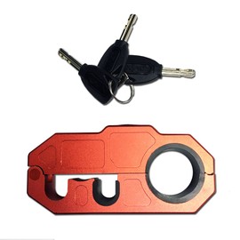CPC Racing Anti-Theft Grip/Handlebar Lock, 120db Alarm for Motorcycles, Cars, ATV's, UTV's, Side by Side's, Snowmobiles, Scooters, Mopeds, Bicycles and More (Red)