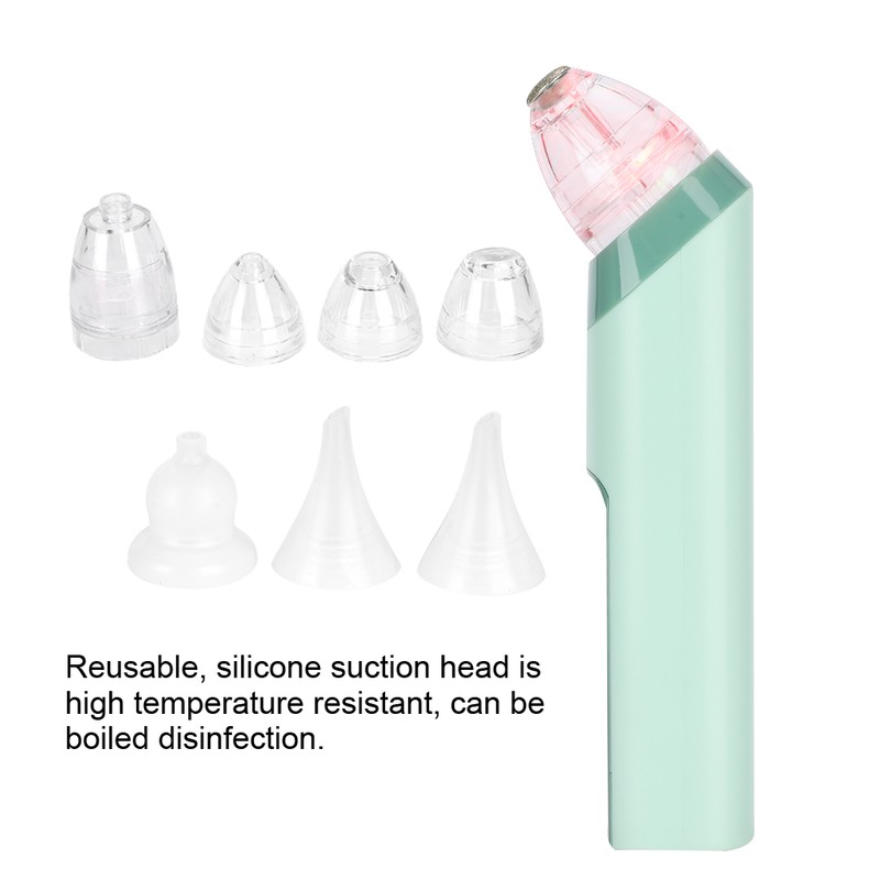 Multi Function Electric Vacuum Nasal Aspirator Suction Blackhead Cleansing Machine(Green