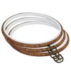 3 Pieces 6 inch Round Embroidery Hoops, Imitated Wood Plastic