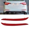 Abodvu Compatible with Hyundai Sonata Rear Bumper Reflector 2015-2017,Left Driver