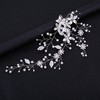 Silver Bridal Pearl Headpiece Flower Headband Wedding Hair Accessories for