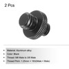PATIKIL Microphone Stand Adapter, M8 Male to 3/8 Male Thread