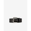 Armani Exchange Men's Belt with Logo Print Belt, black