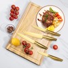Gold Knife Set，8Pcs Gold Titanium-Coated Dishwasher Safe Kitchen Knife Block