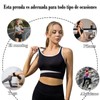 Cloeey Future Brasier Deportivo para Mujer, Negro y Café (MX/US,