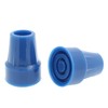 2x blaue Gummispitzen für Gehstock oder Krücke - 19mm &
