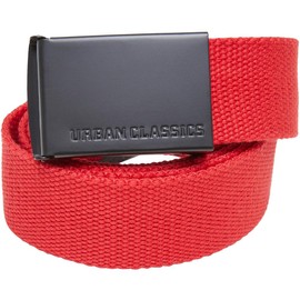 Urban Classics Unisex Belt, City red/black, One size fits all