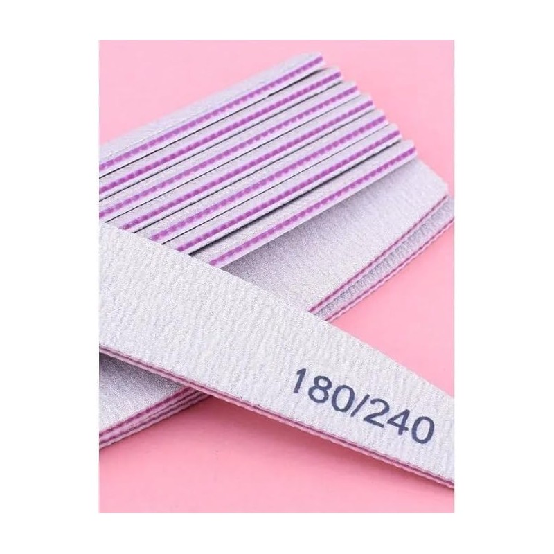 Professional Nail Files, Double Sided Emery Board for Nails 180/240