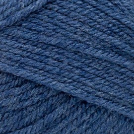 Lion Brand Yarn Basic Stitch Anti-Pilling Knitting Yarn, Yarn for Crocheting, 3-Pack, Deep Denim Heather