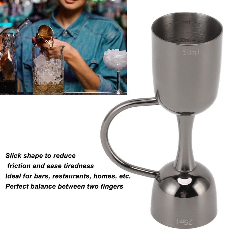 Double Sided Cocktail Bell Jigger Stainless Steel Dual End Wine