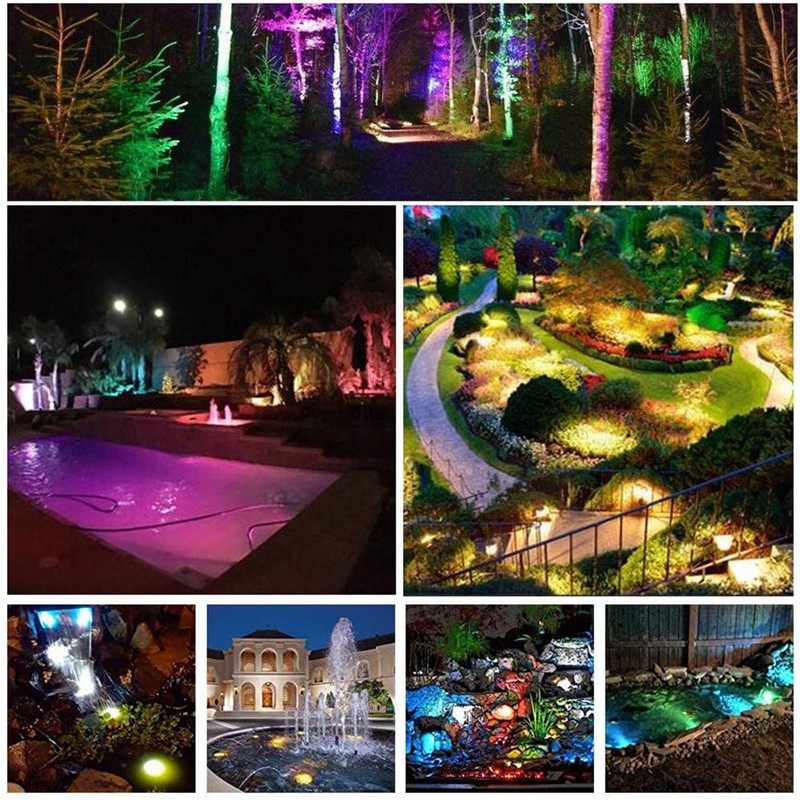 10W RGB Multicolor Waterproof Underwater Light LED Landscape Fountain Pond
