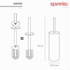 Spirella Moyen Akira Toilet Brush with Hygienic Container Terracotta Red