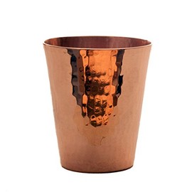 Sertodo Copper Sharpshooter Shot Cup | Single, 2 oz | 100% Pure Copper, Hand Hammered, Heavy Gauge | High-End Shot Glass for Fine Spirits