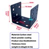 4 PCS Heavy Duty Steel Half Post Base Fit 4x4