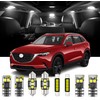 12 Pieces Interior LED Lights Kit for Mazda CX-9 2007