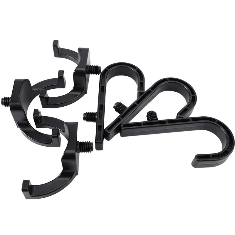6 Pcs Storage Shed Hooks for Suncast, Black J and
