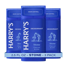 Harry's Aluminum Free Deodorant for Men - Odor Control, Stone Scent, 2.5 Oz, 3-Pack, Men's Deodorant