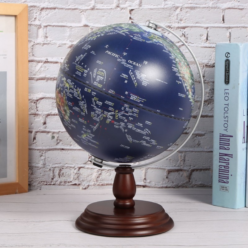 20CM 3D Retro Globe HD Student Learning Tools Study Room