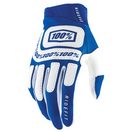 100% Unisex Ridefit Bonita Gloves Blue White XL HU-GLO-2051