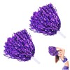 Metal Foil Cheerleading Pom Poms, Cheerleading Stick Handle, Cheerleader Pompoms
