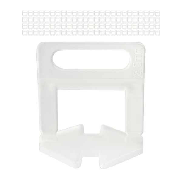 Pull tabs for tiles, 100 pieces, 2 mm thickness, made