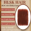 Afro Kinkys Human Hair Bulk 50g/Pack Natural Black 100% Human