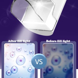 Mini Labster Microscope for Kids 60-200x Handheld Pocket Microscope Electric Mini Microscope with Light Portable High Definition Children's Microscope for Students Microbiological Observation Learning