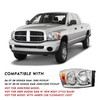 TUSDAR Headlight Assembly Set Fits for 2006-2008 Dodge Ram 1500/2006-2009