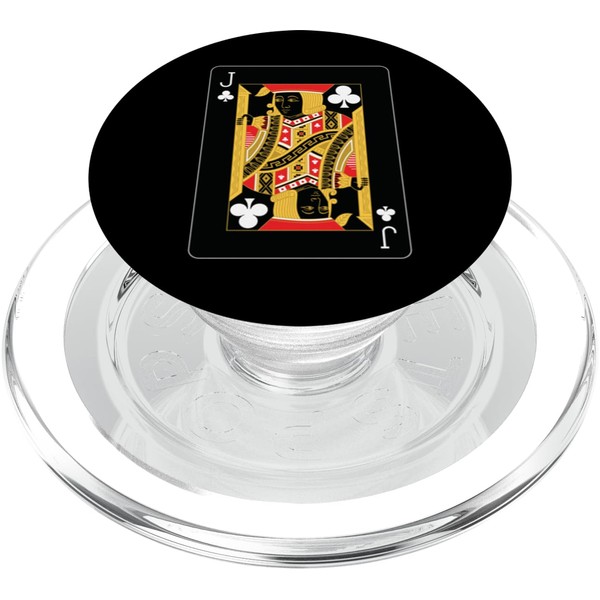 Jack of Clubs Playing Card PopSockets PopGrip for MagSafe