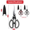 Kitchen Scissor For General Use 2-Packs,Heavy Duty Kitchen Raptor Meat