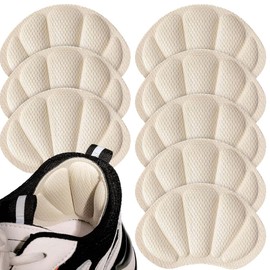 KIRZAX 4 Paar Fersenschutz Schuheinlagen, Fersen Patch,Sneaker Reparatur Patch,Bequemer Fersenschoner,Selbstklebende rutschfeste Fersenkissen,Fersenpolster Reparatur für die Meisten Arten, Hautfarbe