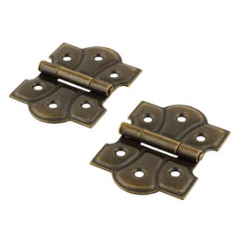 Antique Brass Butterfly Hinge | Pack of 2 | Cabinet, Cupboard Door, Box Furniture Hardware | UA-261-HAB (1)