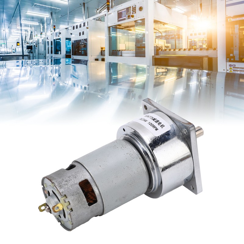 Gear Motor DC 24V 3.8A Speed Reduction Self Locking Reversible