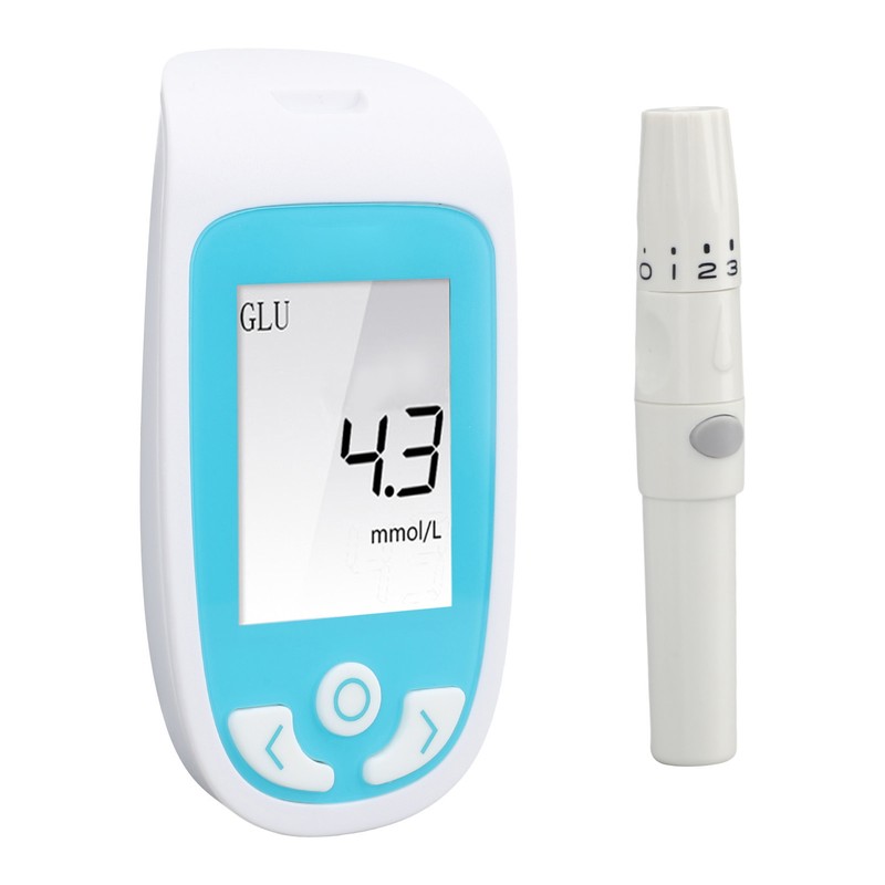 3 in 1 Blood Glucose Monitor Automatic Suction Accurate 0.8ul