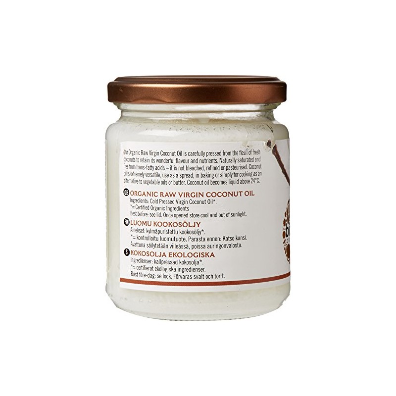 Biona Organic Raw Virgin Coconut Oil, 200g