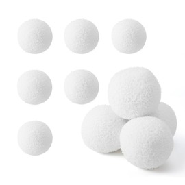 BOXOB 6pcs Hot Tub Scum Absorber, 2.95 Inch Reusable Spa Oil Absorbing Sponge Scum Ball White Pool Absorbing Ball Plunge Cleaning Tool for Swimming Pool Bathtub Accessories