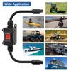Inline 12V 20A Power Switch, Briidea IP65 Waterproof SAE Connector
