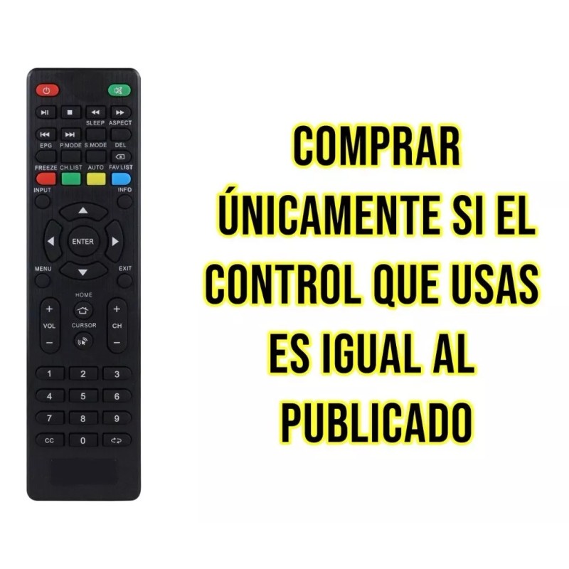 Control Remoto Polaroid Y Atvio Smart Tv Pantalla Cursor Led