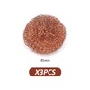 USHXVG 3 Pieces Copper Dishwashing Cloths, Copper Cleaning Pads, Eco-Friendly
