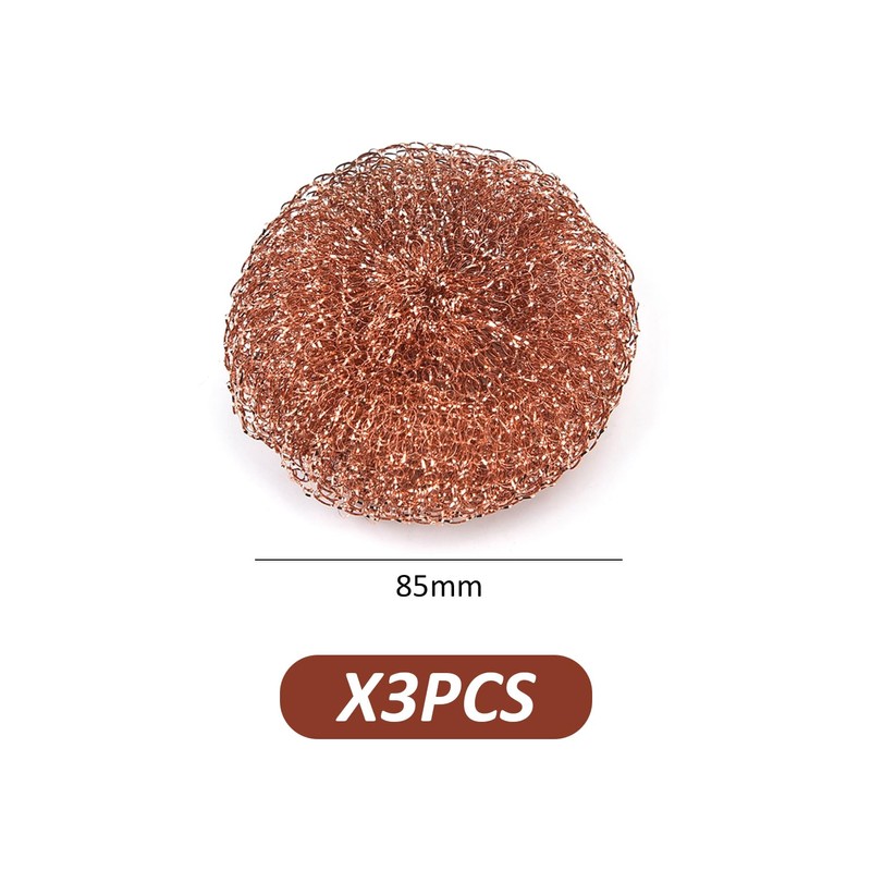 USHXVG 3 Pieces Copper Dishwashing Cloths, Copper Cleaning Pads, Eco-Friendly
