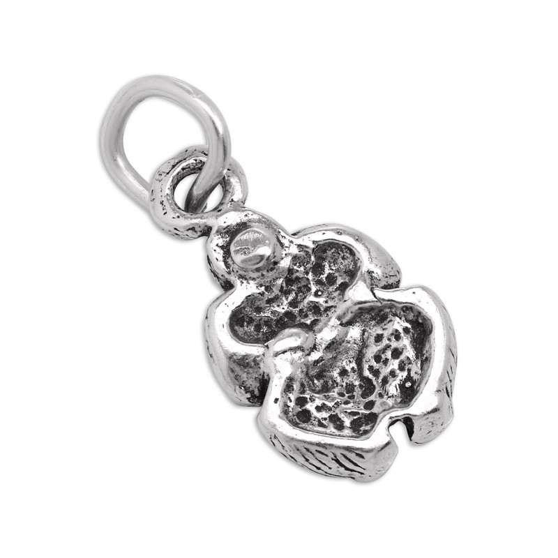 jewellerybox Tiny Sterling Silver Sitting Gorilla Charm
