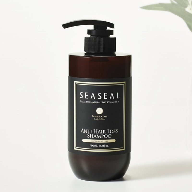 Weft Bamboo Salt Mineral Anti-Hair Loss Shampoo 490ml+Weft Sample /