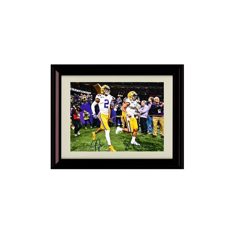 LSU Football - Justin Jefferson and Ja'Marr Chase - Autograph