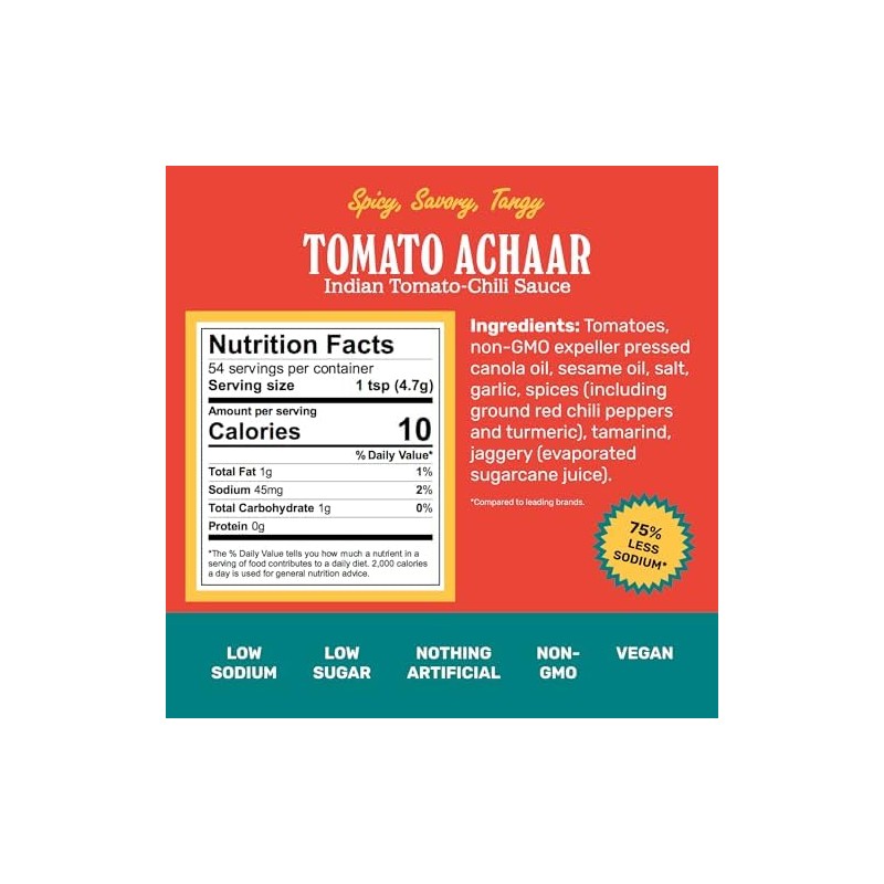 Brooklyn Delhi Tomato Achaar - 2pk - 9 Ounces -
