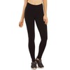 Women's Medium Weight Breathable Cotton Leggings (S, Black)