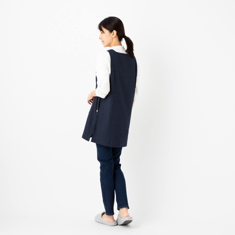 Watanosato (Cotton Village) Kurume Weave Double Pocket Apron